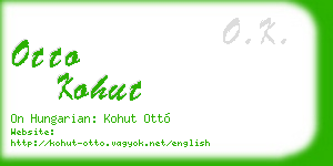 otto kohut business card